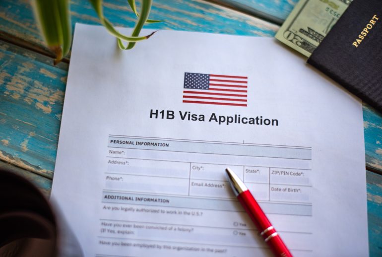 USA H1B visa application form